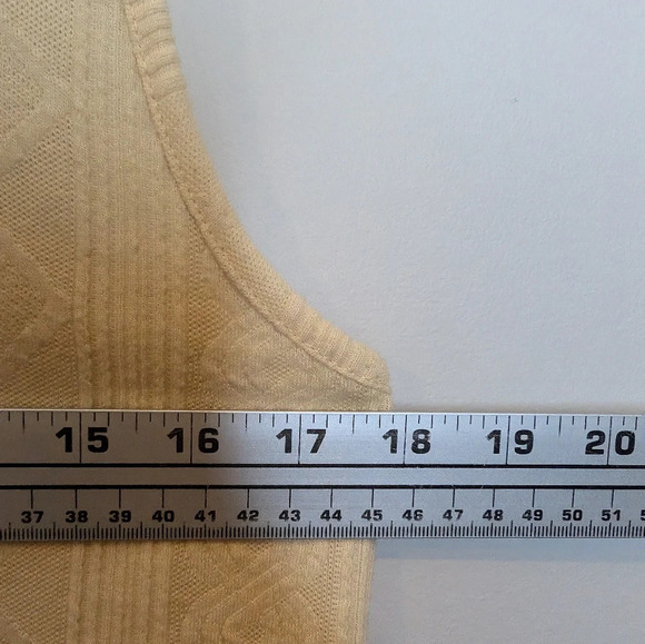 Vintage Sears Tradition Country Collection Yellow Sleeveless Tank Top Small - Picture 8 of 10